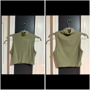 Altar'd State sleeveless turtleneck crop top